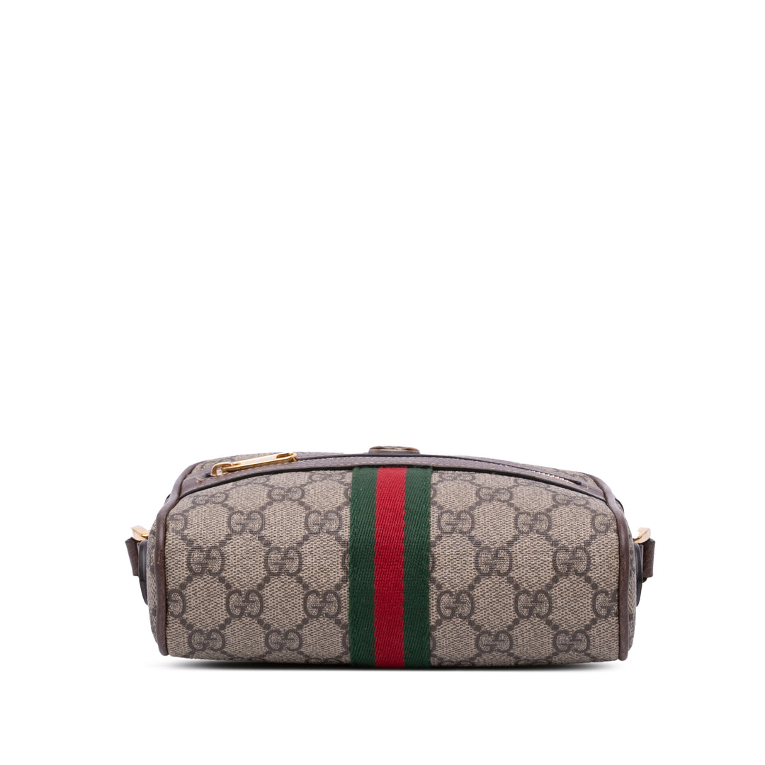 Mini GG Supreme Ophidia Crossbody Brown - Gaby Paris