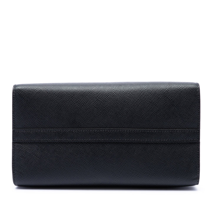 Prada Monochrome Sac Petit Saffiano Noir – vue 3 – GABY PARIS