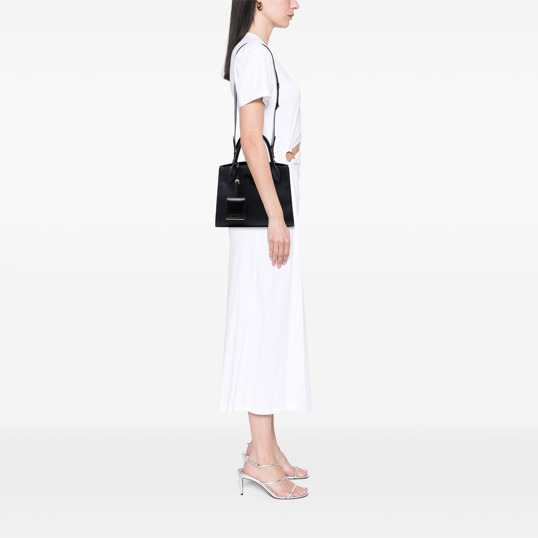 Prada Monochrome Sac Petit Saffiano Noir – vue 6 – GABY PARIS