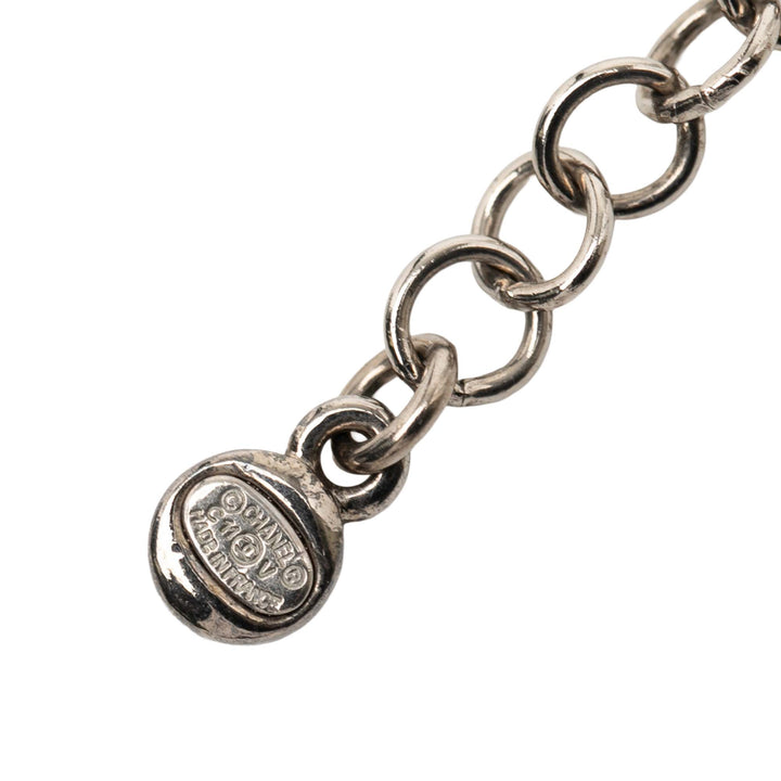 Chanel CC plaqué Rhinestone Pendant Collier – GABY PARIS Authentique