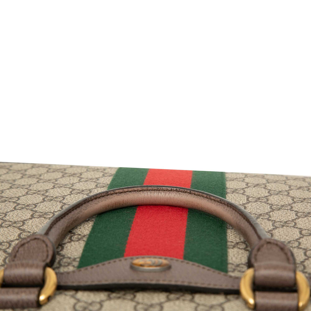 Ophidia Web Porte-documents GG Supreme Beige