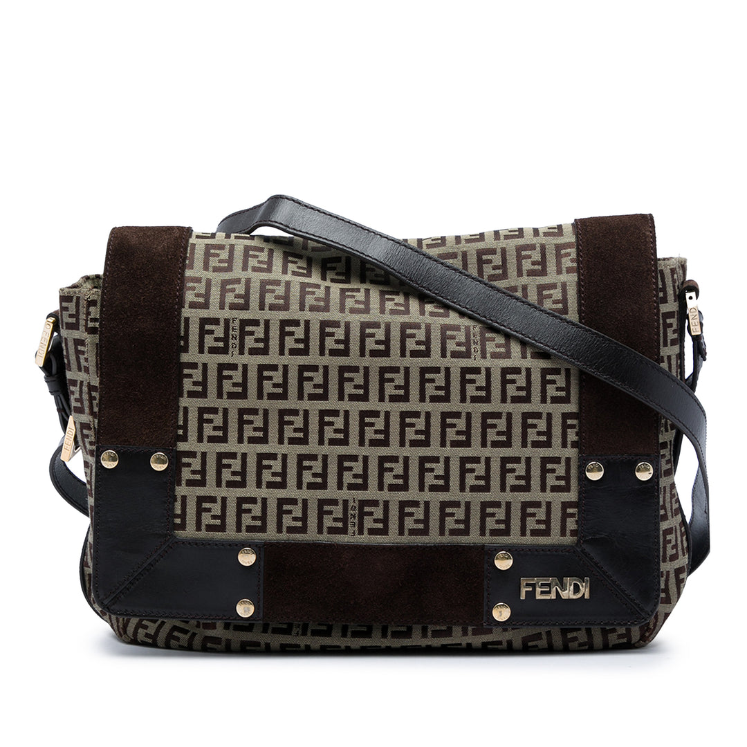 Fendi Zucchino Toile Messenger Sac