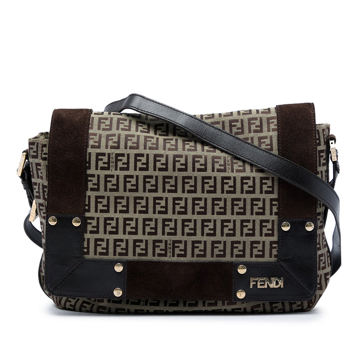 Fendi Zucchino Toile Messenger Sac