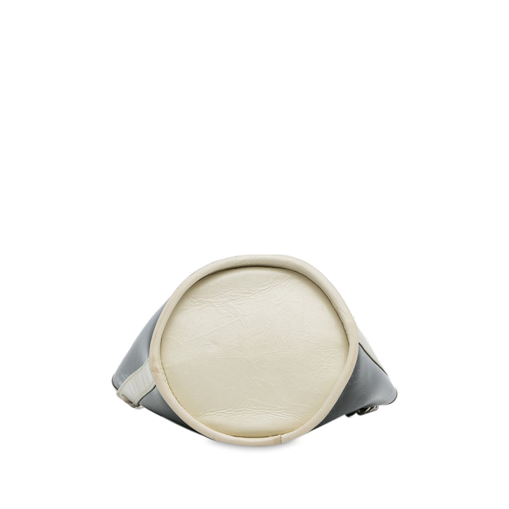 Chanel Froissé PVC Camellia Seau Cuir de veau