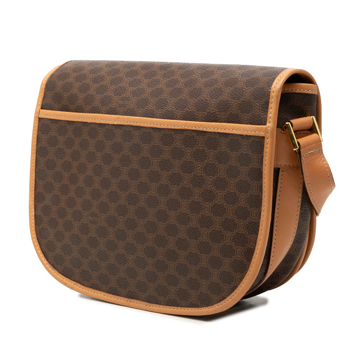 Celine Macadam Sac Toile enduite Marron – vue 2 – GABY PARIS