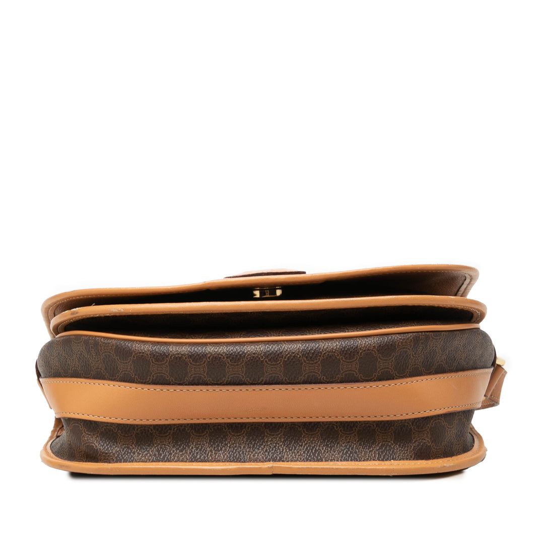 Celine Macadam Sac Toile enduite Marron – vue 3 – GABY PARIS