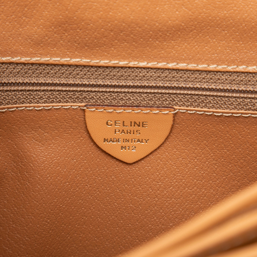 Celine Macadam Sac Toile enduite Marron – vue 5 – GABY PARIS