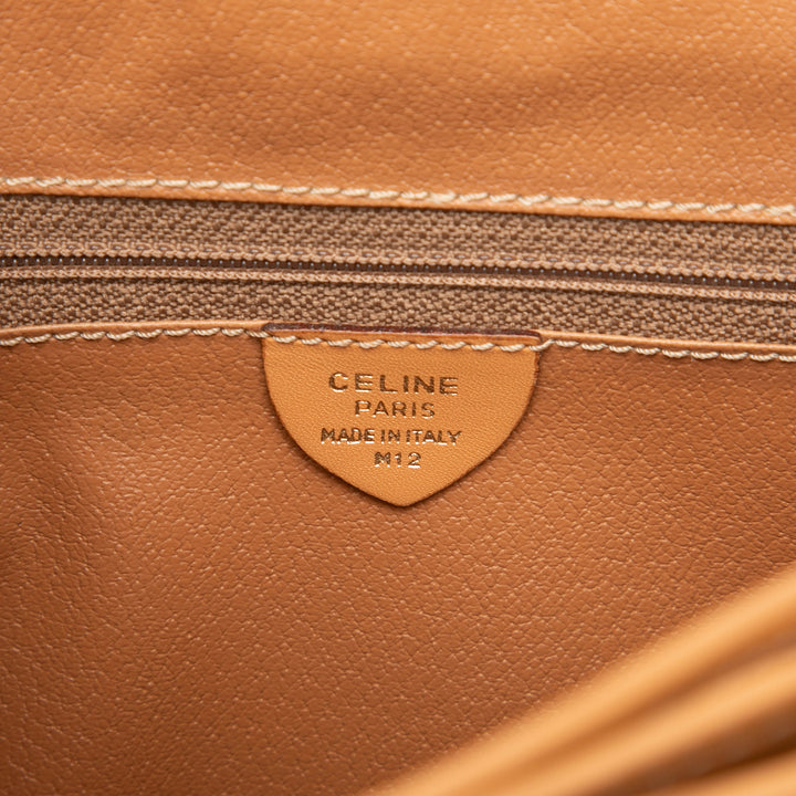 Celine Macadam Sac Toile enduite Marron – vue 5 – GABY PARIS