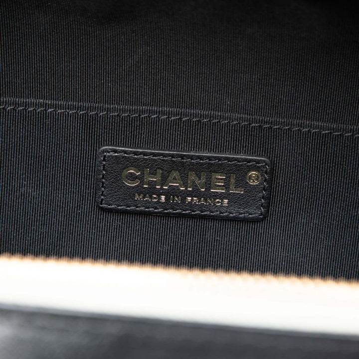 CC Matelassé Froissé Vanity Cuir de veau Blanc