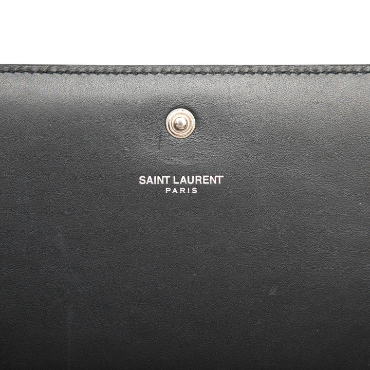 Saint Laurent Cuir de veau Star Applique Classic Monogram Kate Wallet on Chain