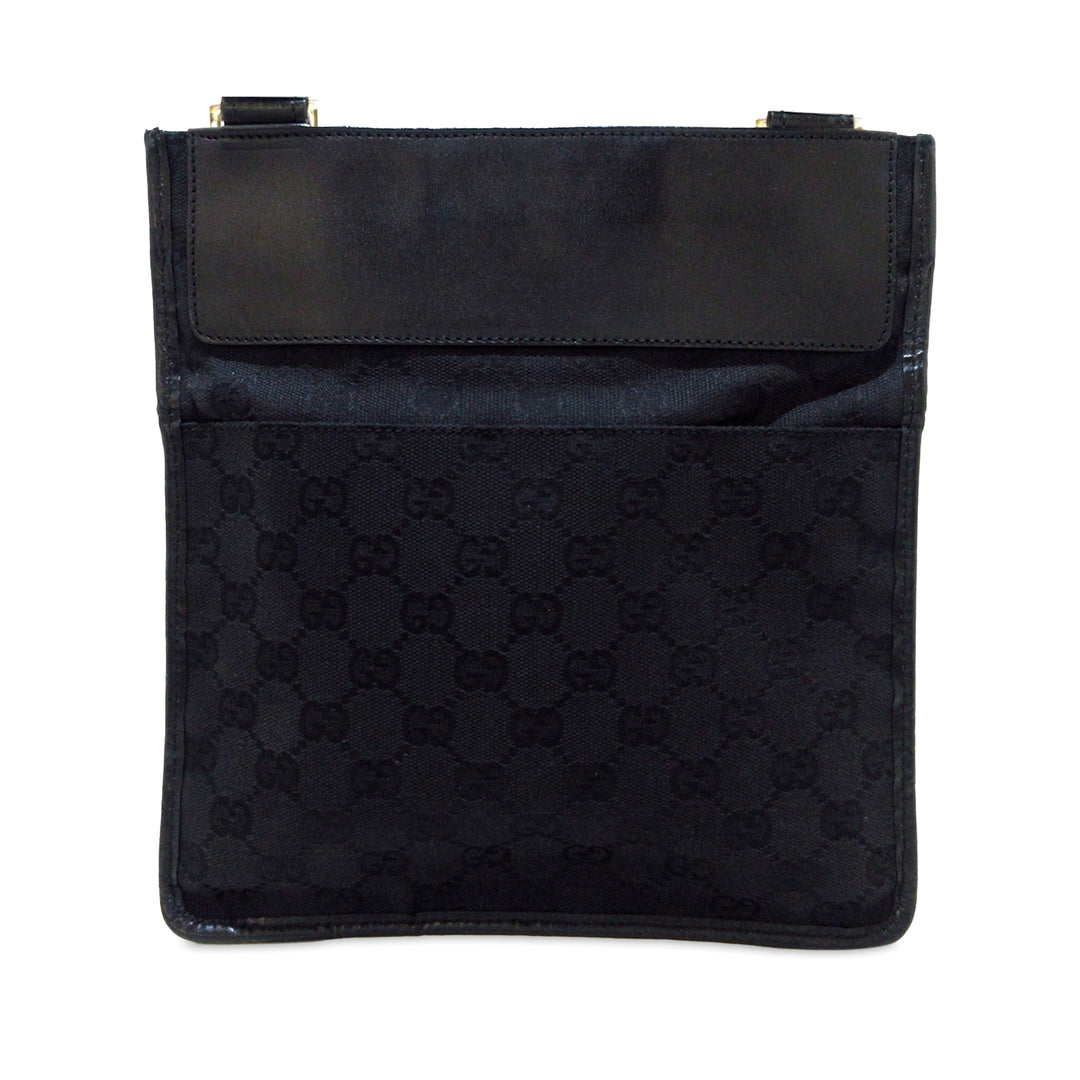 Gucci GG Canvas Crossbody Black - GABY PARIS