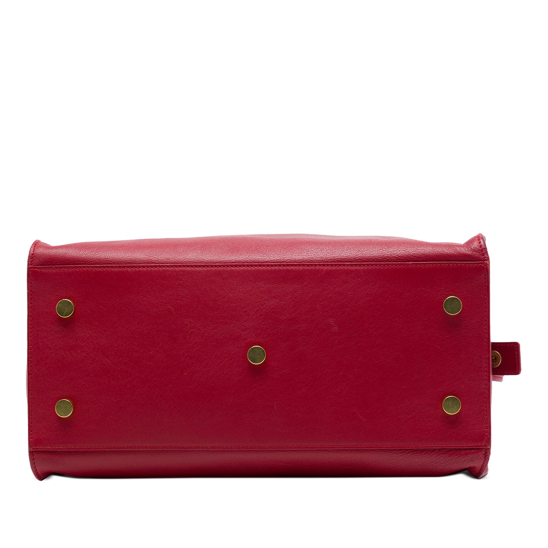 Saint Laurent Downtown Cabas Petit Rouge – vue 3 – GABY PARIS