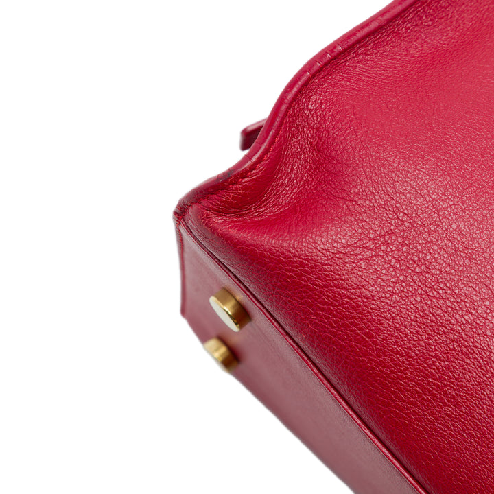 Saint Laurent Downtown Cabas Petit Rouge – vue 6 – GABY PARIS