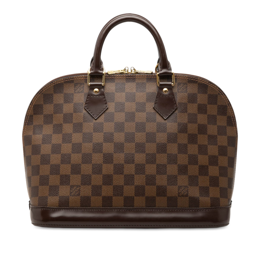 Louis Vuitton Alma PM Damier Ébène Marron – vue principale – GABY PARIS
