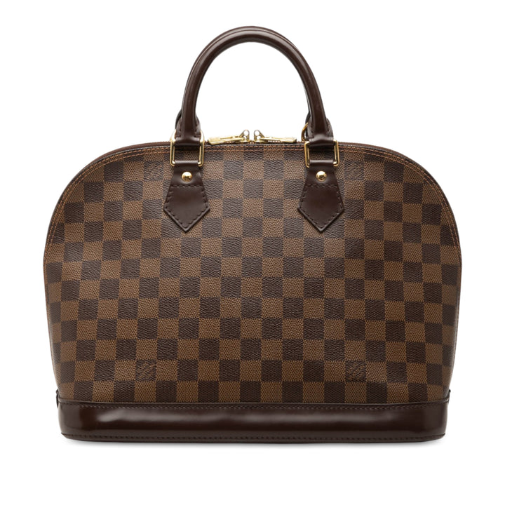 Louis Vuitton Alma PM Damier Ébène Marron – vue principale – GABY PARIS