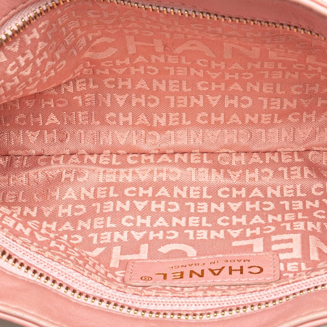 Lambskin Precious Symbols Pochette Pink - Gaby Paris