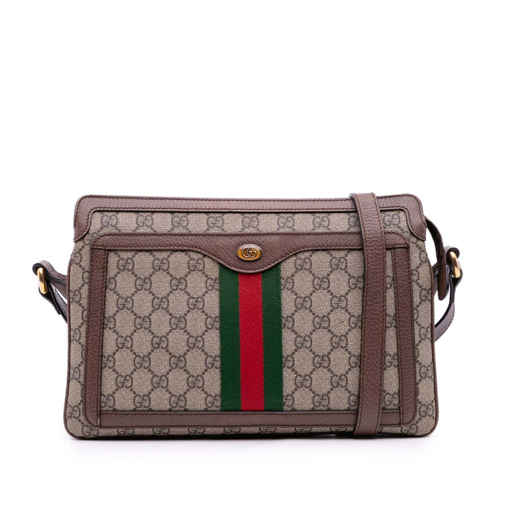 Gucci Medium GG Supreme Ophidia Sac porté croisé Marron – GABY PARIS Authentique