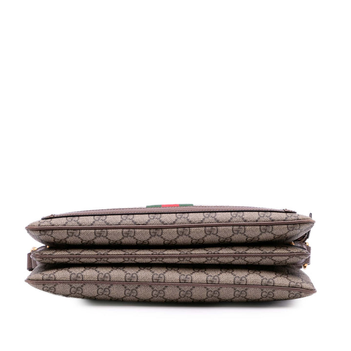Gucci Medium GG Supreme Ophidia Sac porté croisé Marron – GABY PARIS Authentique