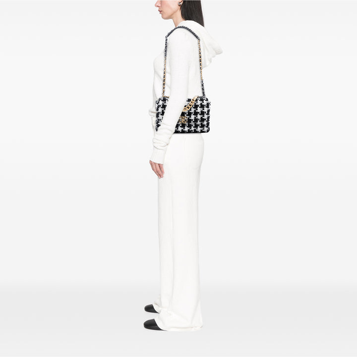 Chanel Large Houndstooth Tweed 19 à rabat