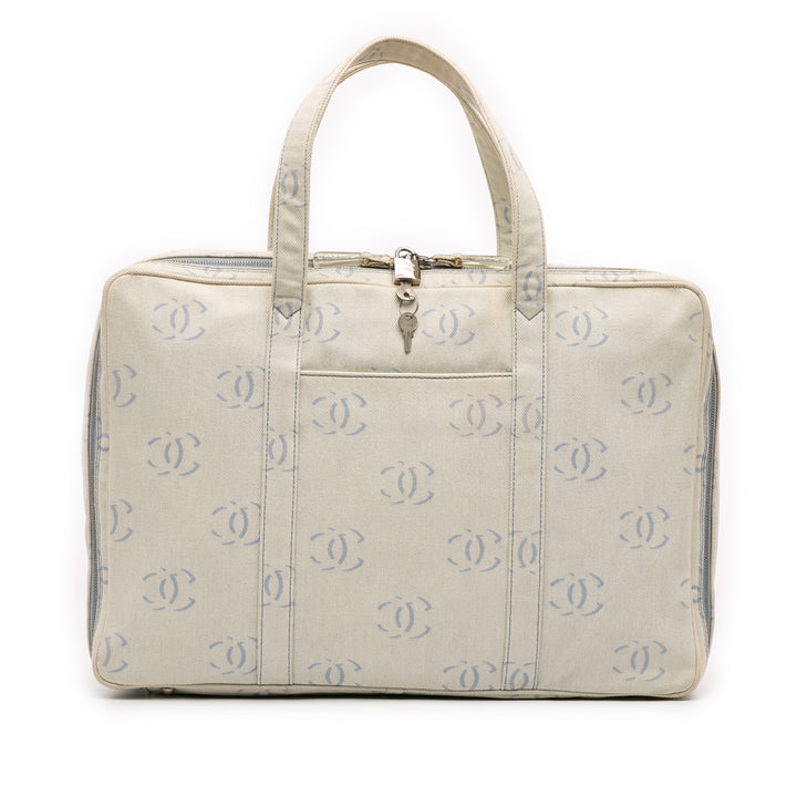 Chanel CC Jean Sac de voyage Bleu