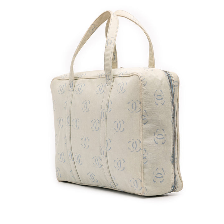 Chanel CC Jean Sac de voyage Bleu