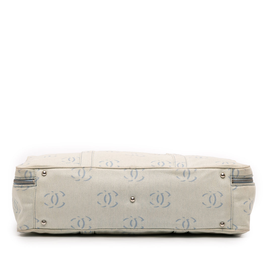 Chanel CC Jean Sac de voyage Bleu