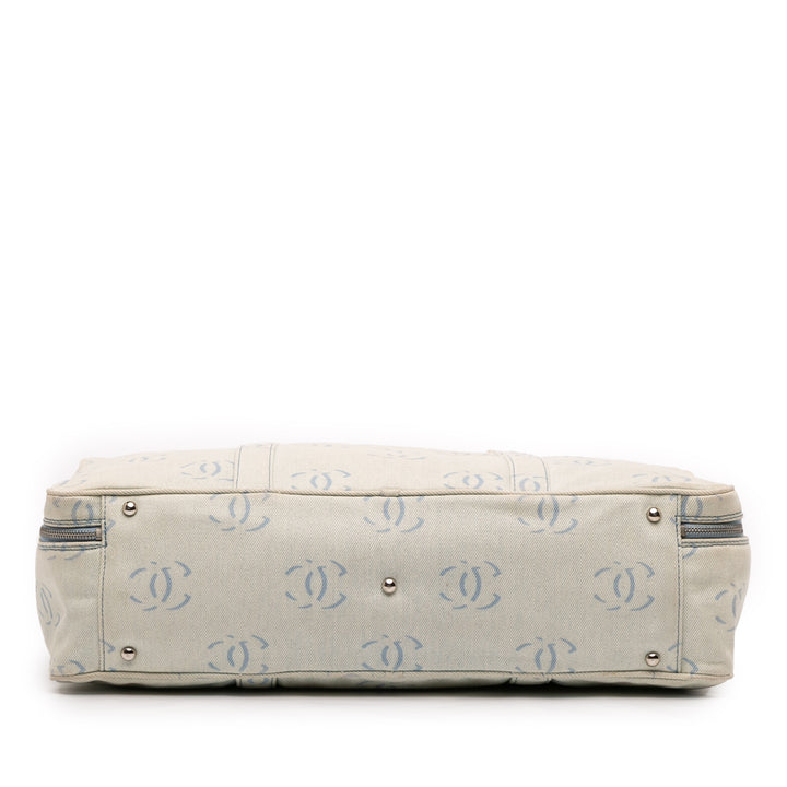 Chanel CC Jean Sac de voyage Bleu