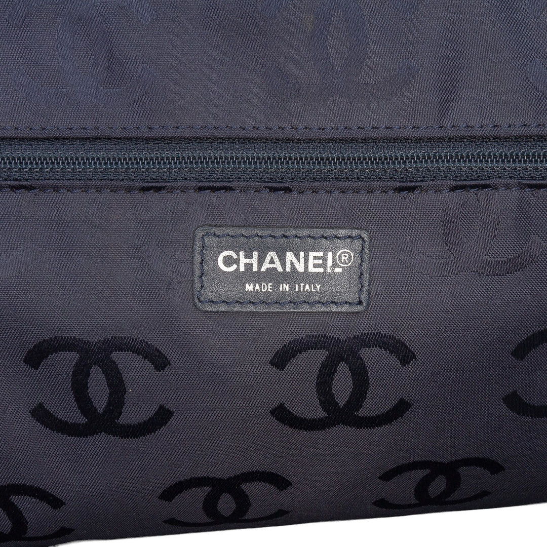 Chanel CC Jean Sac de voyage Bleu