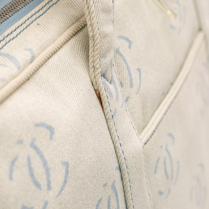 Chanel CC Jean Sac de voyage Bleu