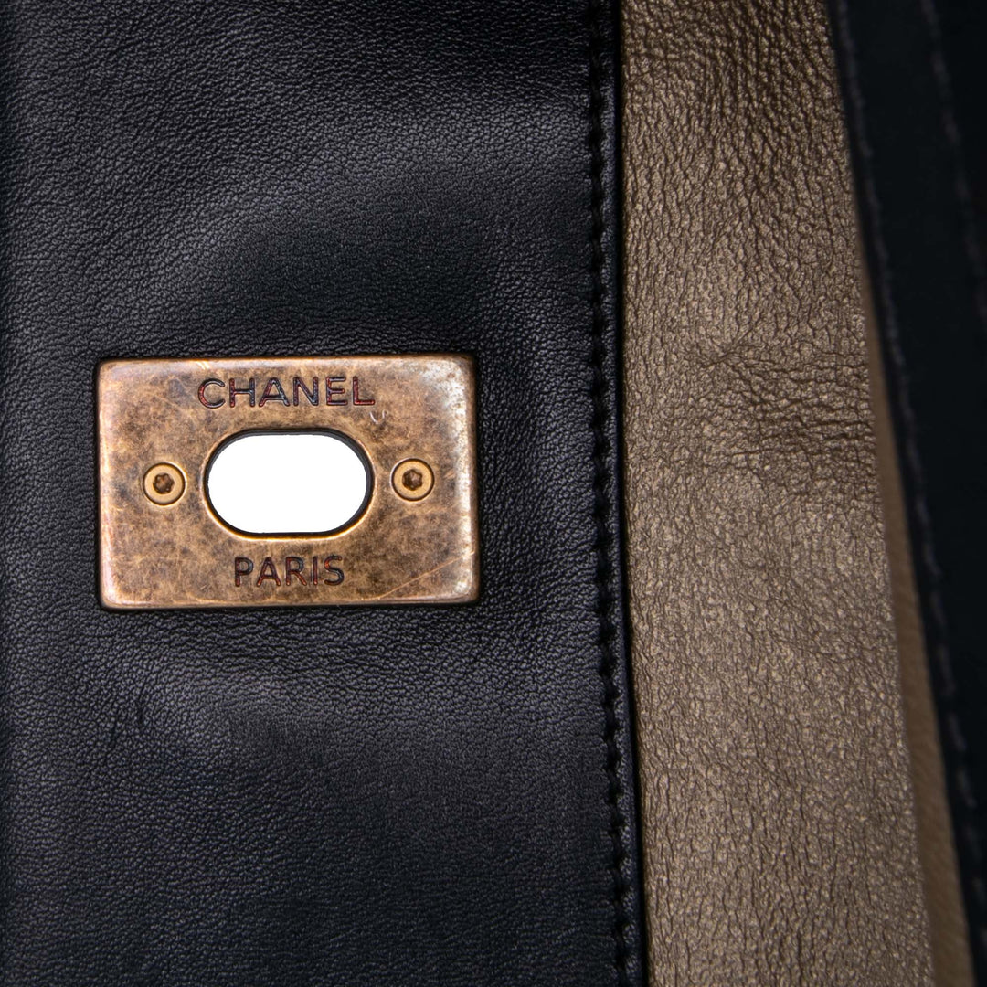 Quilted Calfskin Portobello Satchel Brown - Gaby Paris