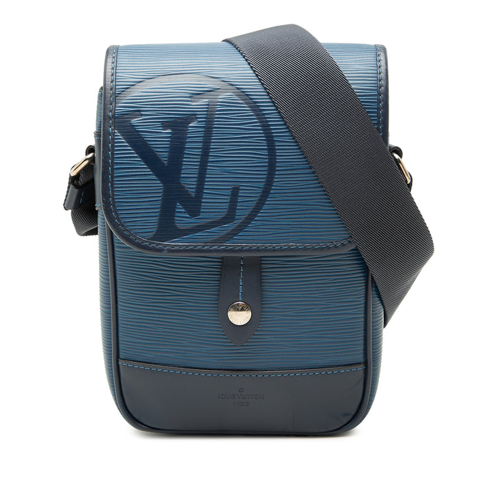Louis Vuitton Sac bandoulière Downtown Messenger Épi BB Bleu – vue principale – GABY PARIS