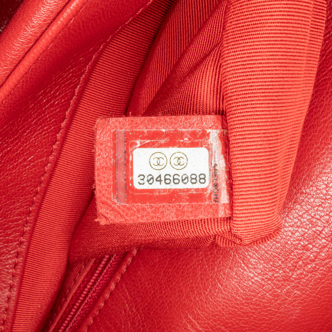 Medium Lambskin 19 Flap Red - Gaby Paris