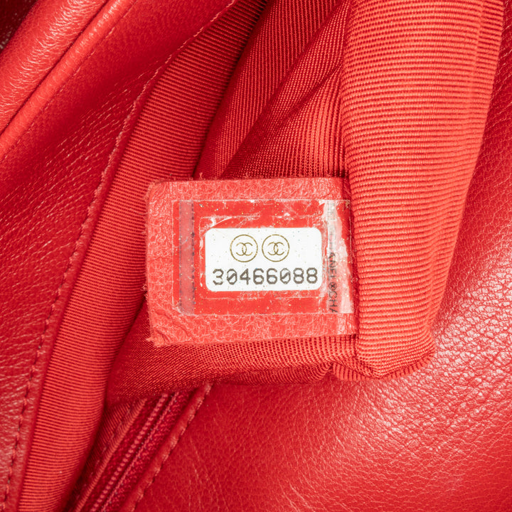 Medium Lambskin 19 Flap Red - Gaby Paris