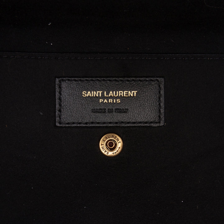 Saint Laurent Small Metallic Cuir d'agneau Teddy Bucket Sac