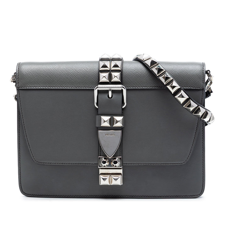 City Veau et Elektra Sac Saffiano Gris