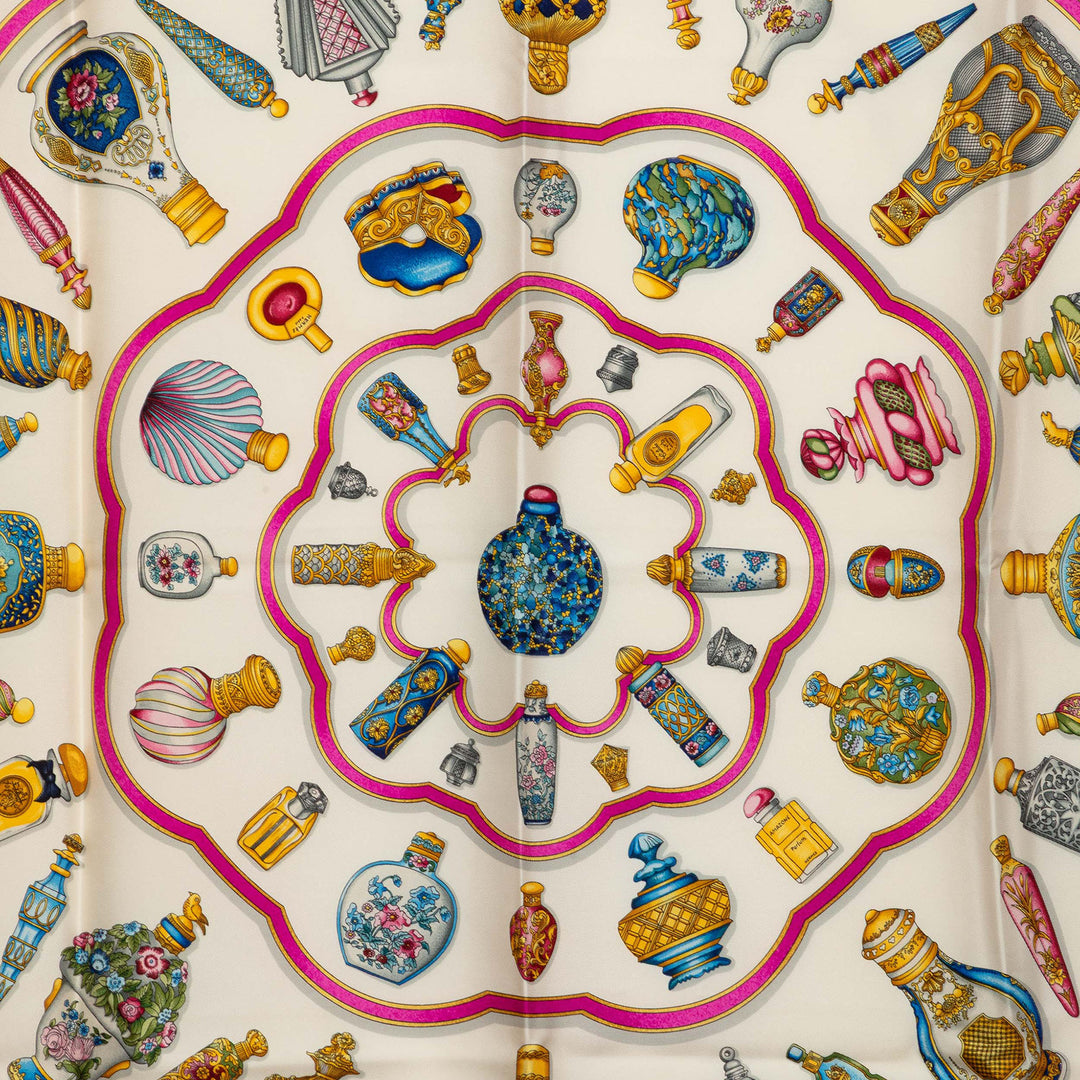 Hermès Qu Importe le Flacon Foulard 90 Multi Multicolore – vue 7 – GABY PARIS