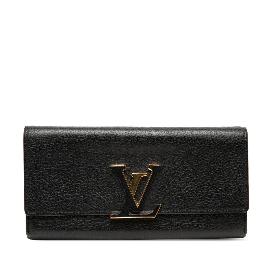 Louis Vuitton Taurillon Capucines Portefeuille long