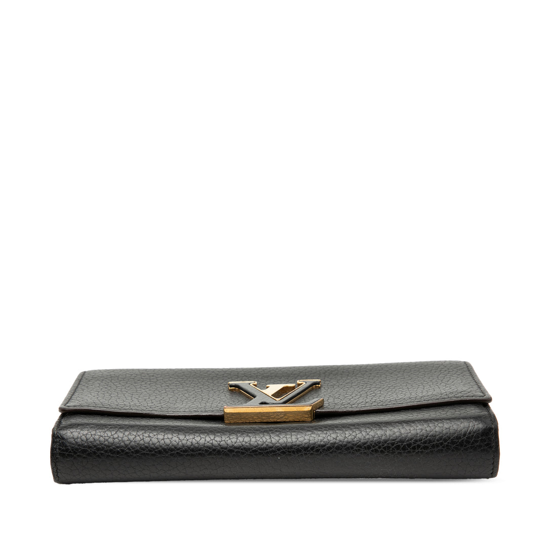 Louis Vuitton Taurillon Capucines Portefeuille long