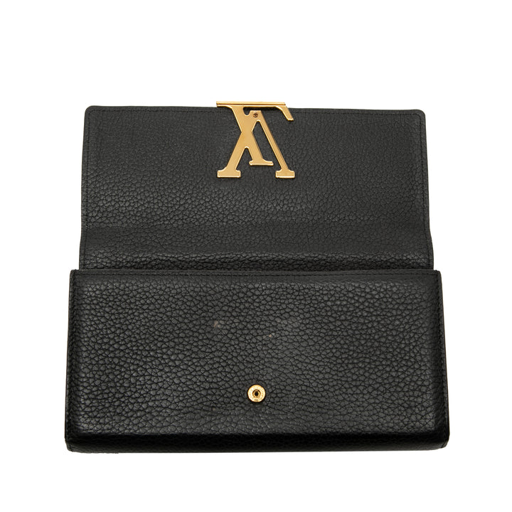 Louis Vuitton Taurillon Capucines Portefeuille long