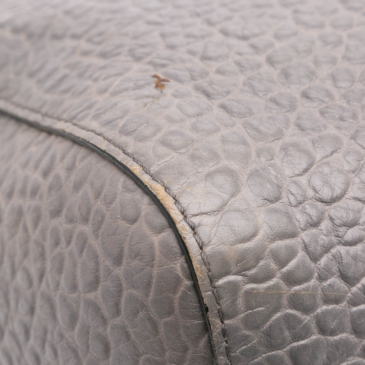 Medium Grained Calfskin Alchester Satchel Gray - Gaby Paris