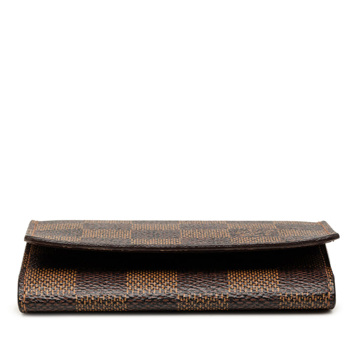 Louis Vuitton Enveloppe Carte de Visite Toile Damier Ébène