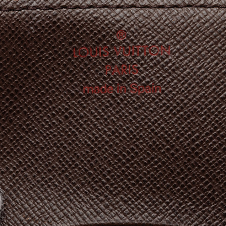 Louis Vuitton Enveloppe Carte de Visite Toile Damier Ébène