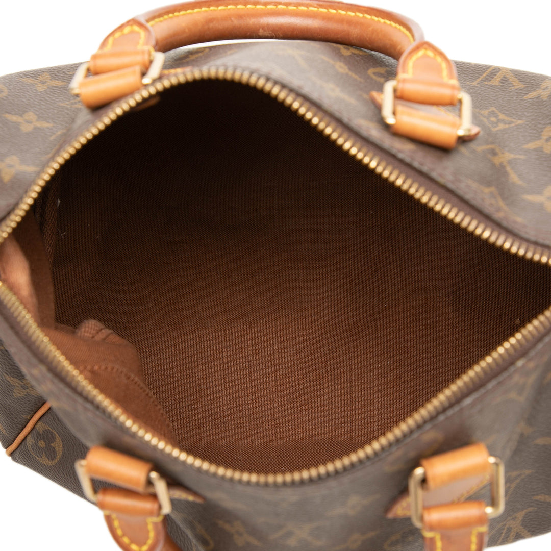 Louis Vuitton Sac à main Speedy 25 Monogram Marron – vue 4 – GABY PARIS