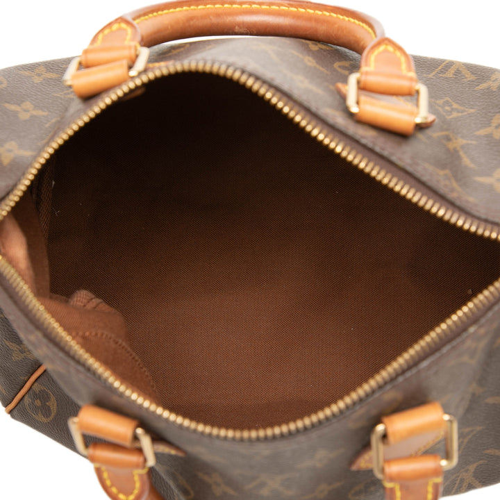 Louis Vuitton Sac à main Speedy 25 Monogram Marron – vue 4 – GABY PARIS