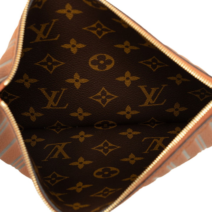 Louis Vuitton Pochette Inside Out Neverfull MM Cuir de veau Marron – vue 4 – GABY PARIS