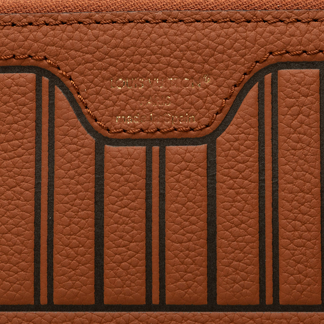 Louis Vuitton Pochette Inside Out Neverfull MM Cuir de veau Marron – vue 5 – GABY PARIS