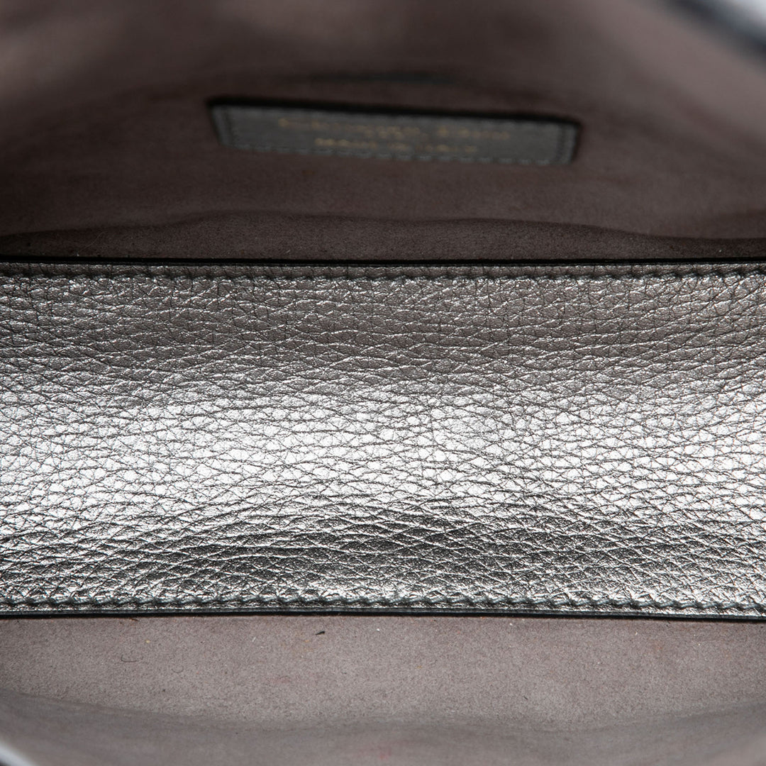 Dior Small Metallic Cuir de veau grainé Cannage Supple Lady Dior