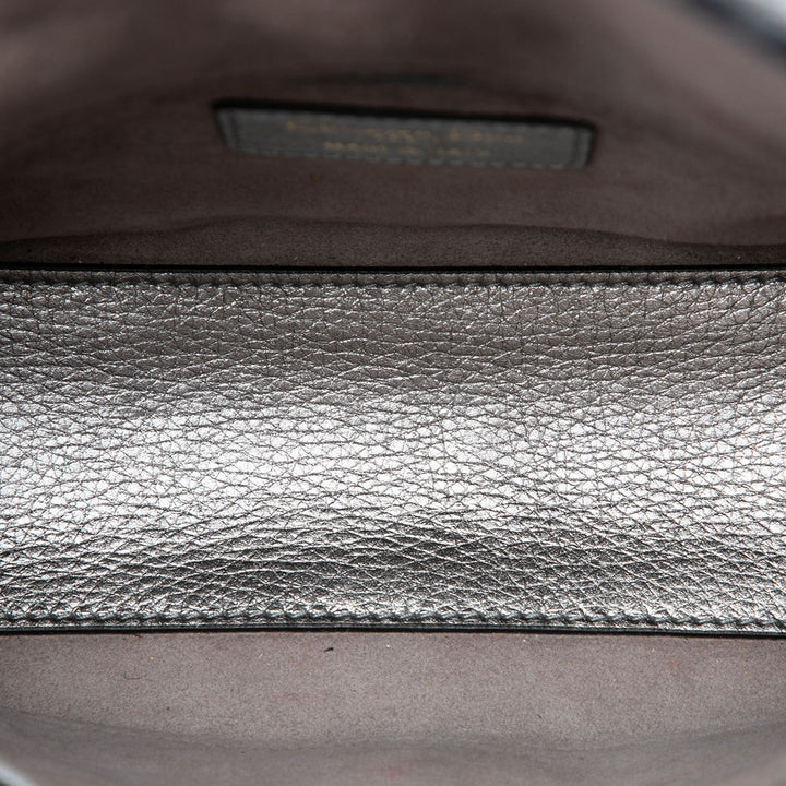 Dior Small Metallic Cuir de veau grainé Cannage Supple Lady Dior