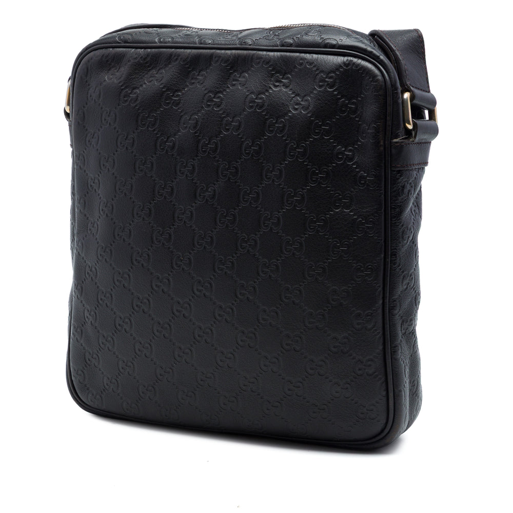 Gucci Sac bandoulière Guccissima Noir – vue 2 – GABY PARIS