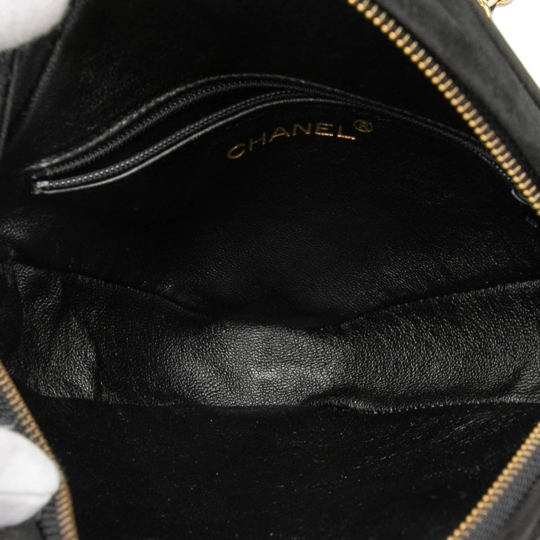 Chanel CC Matelassé Daim Diamon Pompon Sac